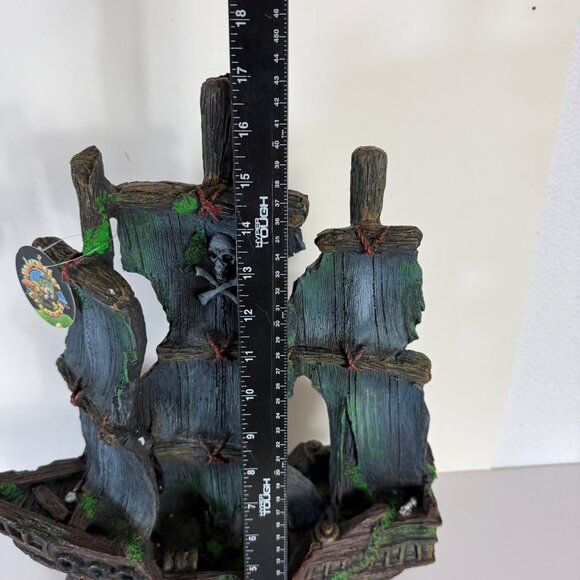 Pirate Ship Aquarium Ornament Large Underwater Freshwater Saltwater Decor Fish - Picture 9 of 16